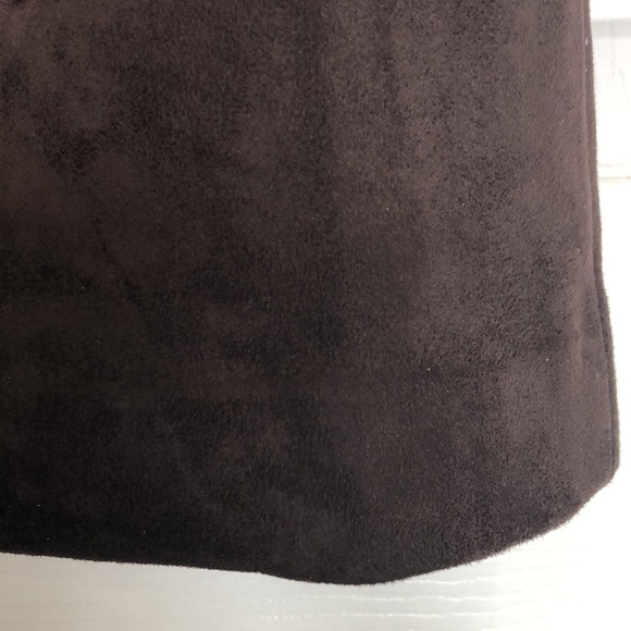 𝅺joie faux suede leather skirt dark brown Size 4. NWT - Picture 3 of 10
